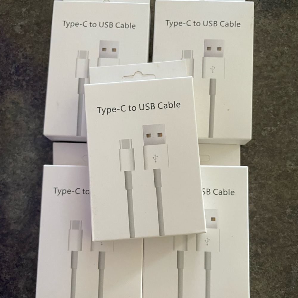 5 x Type-C to USB charging cable